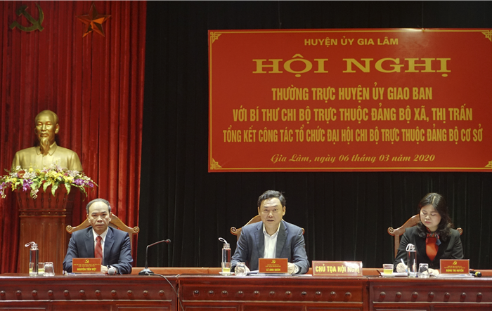 Huyện ủy Gia Lâm tổng kết công tác tổ chức Đại hội chi bộ trực thuộc Đảng bộ cơ sở