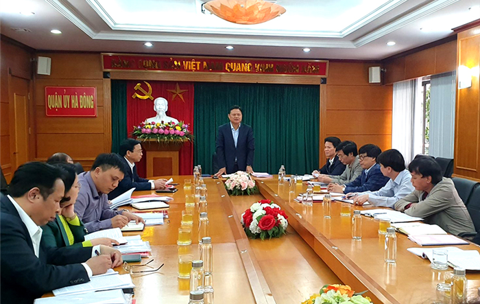 Kiểm tra công tác chuẩn bị, tổ chức Đại hội Đảng bộ các cấp tại quận Hà Đông