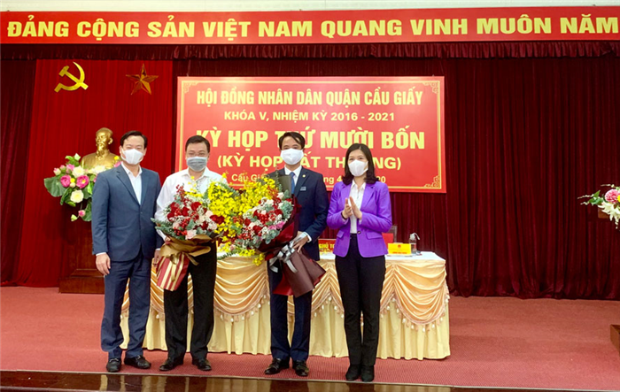 Quận Cầu Giấy bầu kiện toàn chức danh Phó Bí thư Quận ủy, Chủ tịch HĐND Quận