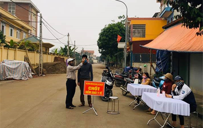 Huyện Phúc Thọ thành lập các chốt kiểm soát y tế phòng, chống Covid-19 tại các xã, thị trấn