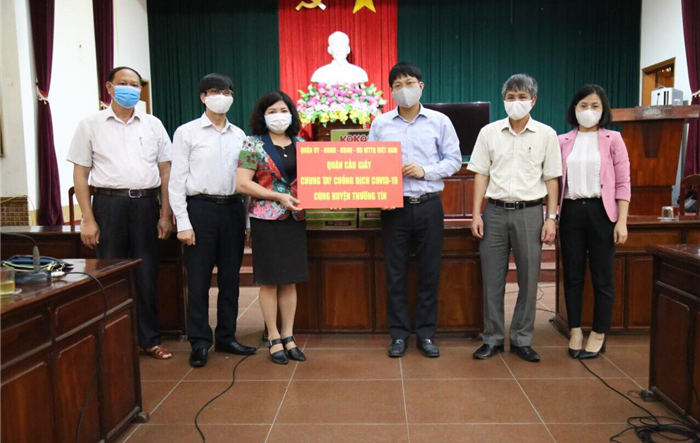 Quận Cầu Giấy chung tay phòng, chống dịch Covid-19 cùng huyện Thường Tín