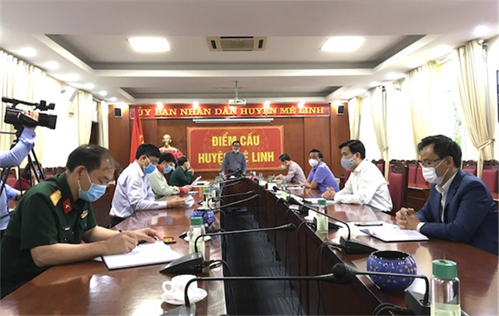 Huyện Mê Linh - nhóm "nguy cơ cao" tiếp tục thực hiện nghiêm Chỉ thị 16/CT-TTg của Thủ tướng Chính phủ