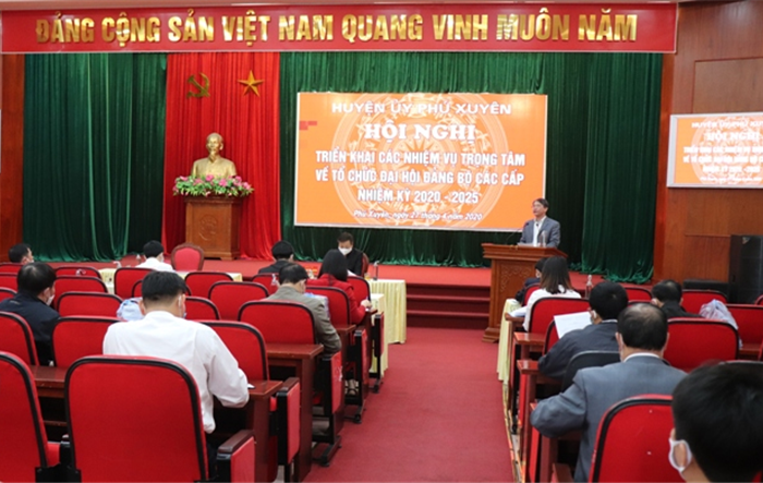 Huyện Phú Xuyên:  Tích cực chuẩn bị Đại hội Đảng các cấp nhiệm kỳ 2020-2025