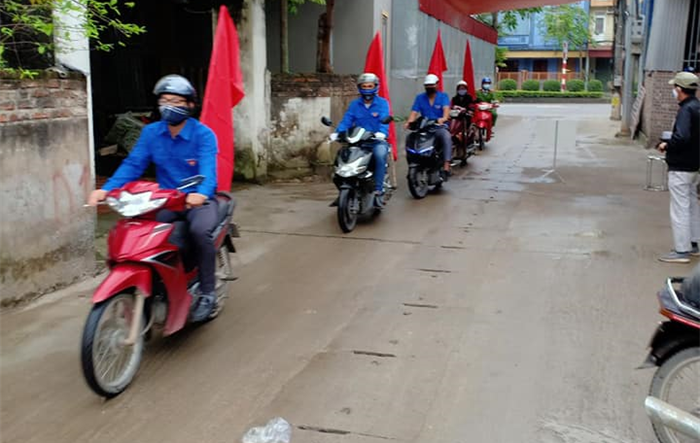 Tuổi trẻ huyện Phúc Thọ chung tay phòng, chống Covid-19