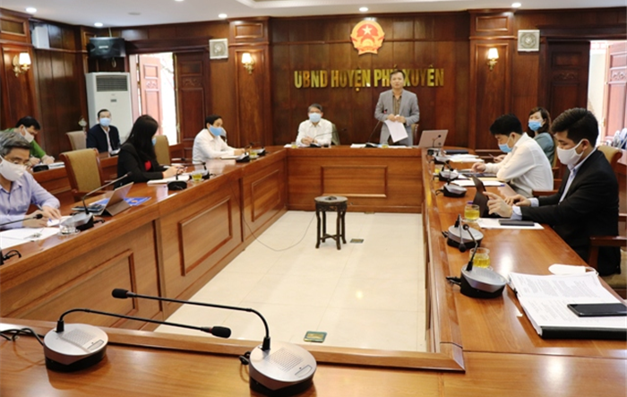 Huyện Phú Xuyên giao ban trực tuyến quý I/2020