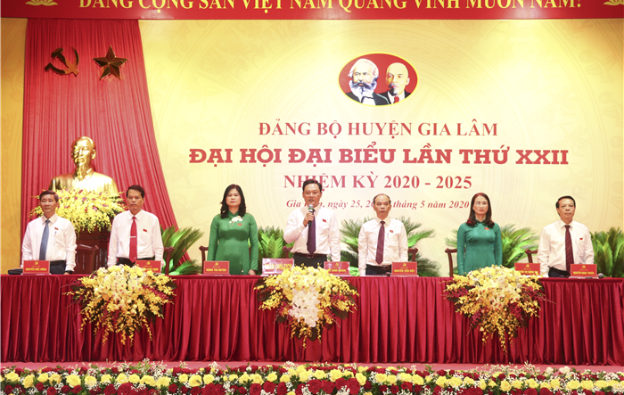 Phiên trù bị Đại hội đại biểu Đảng bộ huyện Gia Lâm lần thứ XXII