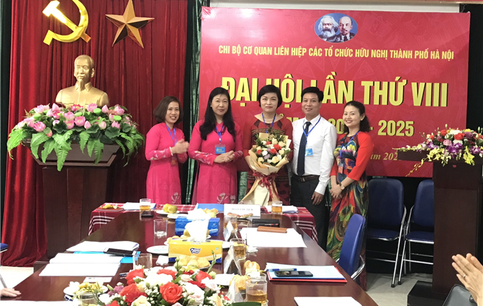 Đại hội Chi bộ cơ quan Liên hiệp các tổ chức hữu nghị thành phố Hà Nội lần thứ VIII, nhiệm kỳ 2020-2025