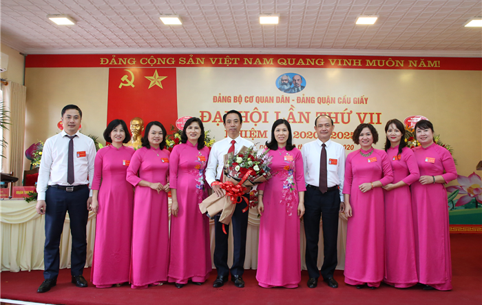 Đảng bộ cơ quan Dân Đảng quận Cầu Giấy và 11 chi, Đảng bộ tổ chức thành công Đại hội nhiệm kỳ 2020-2025