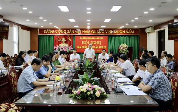 Hội nghị lần thứ 26 Ban Chấp hành Đảng bộ quận Hoàng Mai