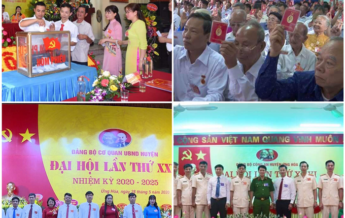 Huyện ủy Ứng Hòa chỉ đạo 100% các Đảng bộ, chi bộ cơ sở tổ chức thành công Đại hội nhiệm kỳ 2020-2025
