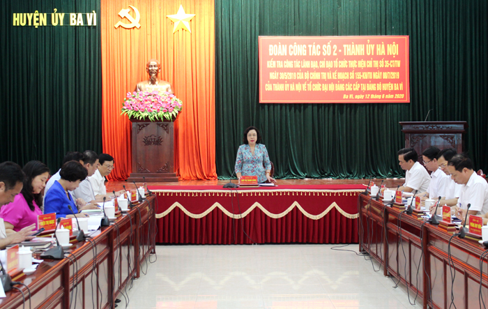 Ba Vì: Rà soát phương án nhân sự, đảm bảo yêu cầu tỷ lệ cán bộ trẻ, nữ và dân tộc thiểu số
