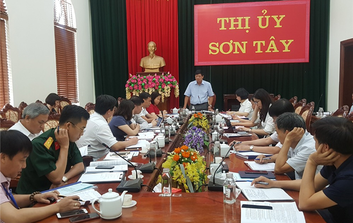 Thị uỷ Sơn Tây: Chú trọng công tác tuyên truyền tạo không khí phấn khởi trong toàn Đảng bộ và nhân dân