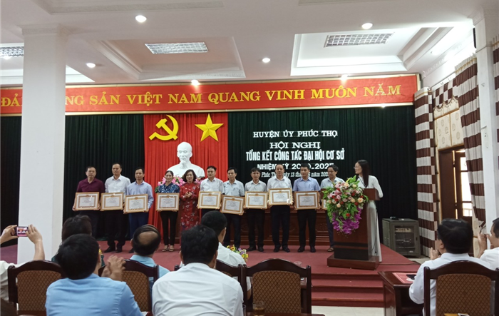 Huyện Phúc Thọ: 45/45 chi, Đảng bộ cơ sở tổ chức thành công Đại hội