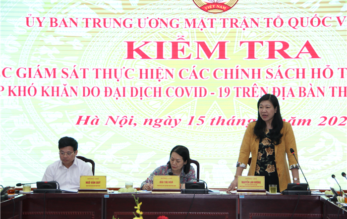 Tăng cường vai trò giám sát thực hiện các chính sách hỗ trợ do đại dịch Covid-19