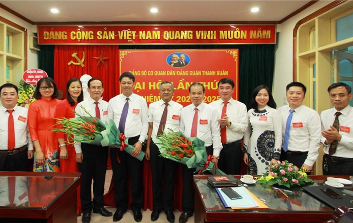 Quận ủy Thanh Xuân chỉ đạo thành công Đại hội các cơ sở Đảng trực thuộc nhiệm kỳ 2020-2025