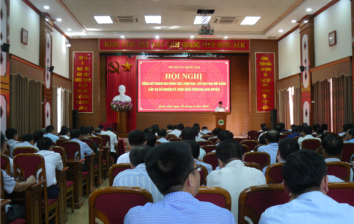 Tổng kết công tác lãnh đạo, chỉ đạo Đại hội Đảng cấp cơ sở nhiệm kỳ 2020-2025