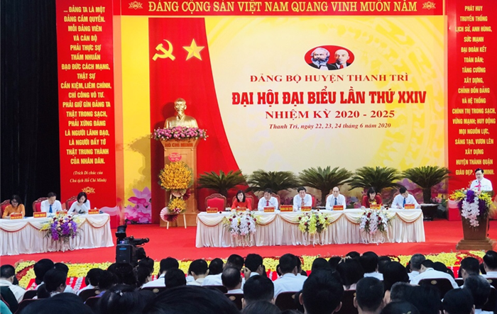 Phiên trù bị Đại hội Đảng bộ huyện Thanh Trì lần thứ XXIV, nhiệm kỳ 2020-2025
