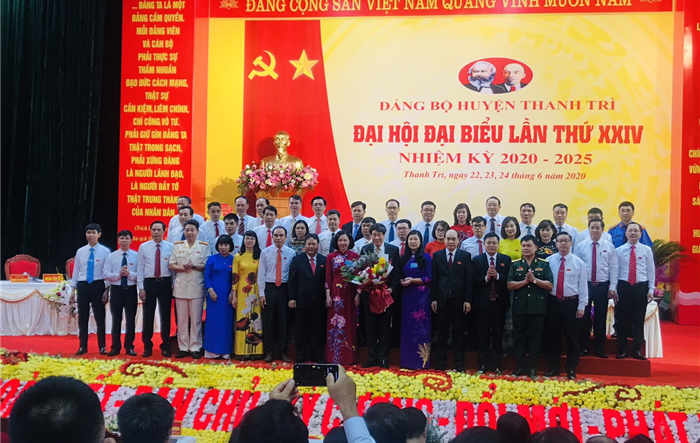 Đại hội đại biểu Đảng bộ huyện Thanh Trì lần thứ XXIV thành công tốt đẹp