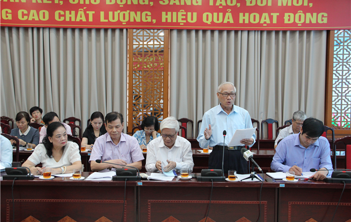Ban Thường trực Ủy ban MTTQ Việt Nam thành phố Hà Nội  góp ý vào Dự thảo Báo cáo Chính trị Đại hội XVII Đảng bộ Thành phố 