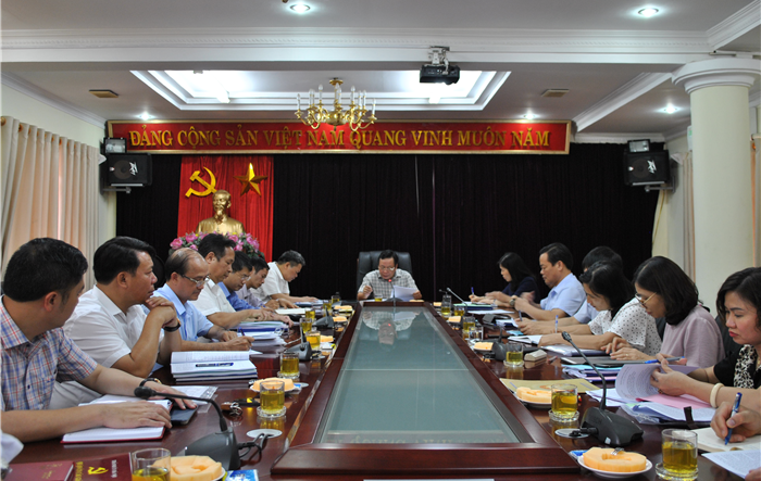 Đoàn công tác số 9 của Thành ủy Hà Nội  duyệt Đại hội Đại biểu lần thứ VI Đảng bộ quận Cầu Giấy, nhiệm kỳ 2020 - 2025