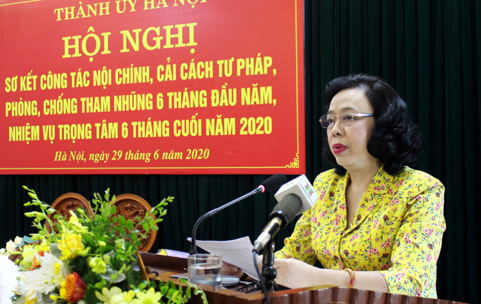 Phó Bí thư Thường trực Thành ủy Ngô Thị Thanh Hằng: Tuyệt đối không để bị động, bất ngờ trong mọi tình huống