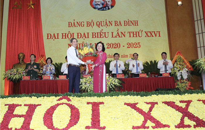 Đồng chí Hoàng Minh Dũng Tiến làm Bí thư Quận ủy Ba Đình khoá XXVI