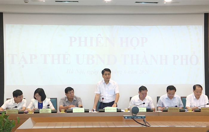 Tập thể UBND Thành phố tiếp tục xem xét một số nội dung trình kỳ họp HĐND Thành phố