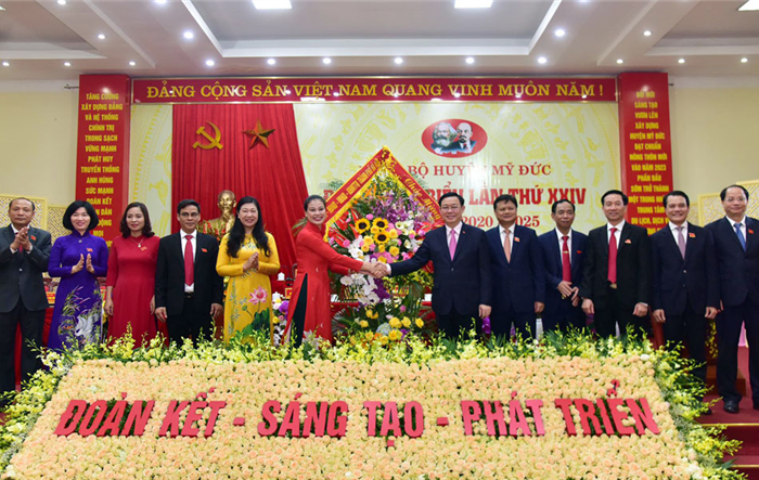 Đại hội đại biểu Đảng bộ huyện Mỹ Đức lần thứ XXIV, nhiệm kỳ 2020-2025 thành công tốt đẹp
