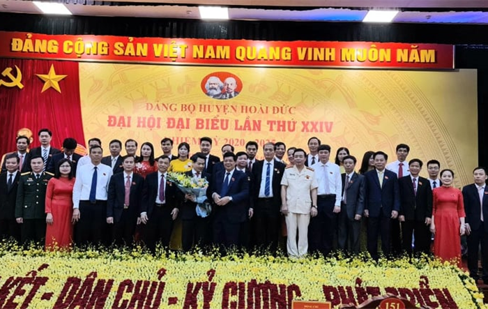 Đại hội đại biểu Đảng bộ huyện Hoài Đức lần thứ XXIV, nhiệm kỳ 2020-2025 thành công tốt đẹp