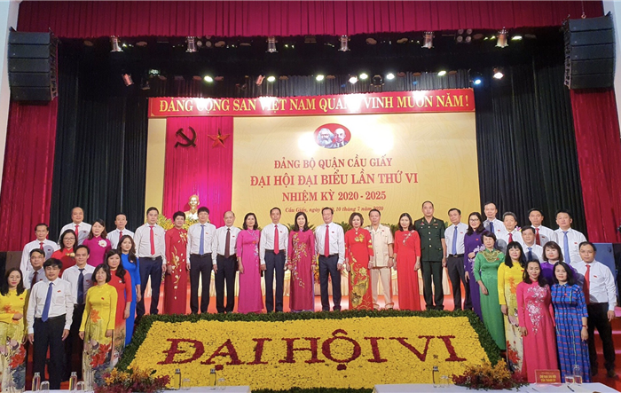 Đại hội đại biểu Đảng bộ quận Cầu Giấy lần thứ VI, nhiệm kỳ 2020-2025 thành công tốt đẹp