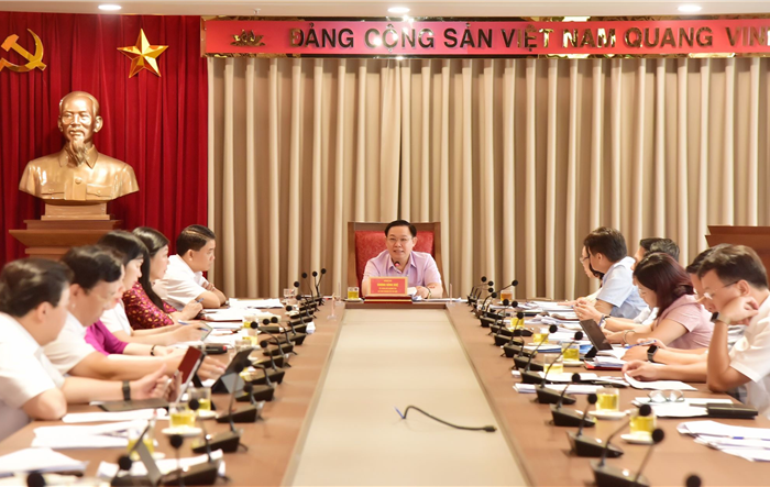 Ban Chỉ đạo Quản lý, tổ chức bộ máy, biên chế Thành phố họp phiên thứ 18
