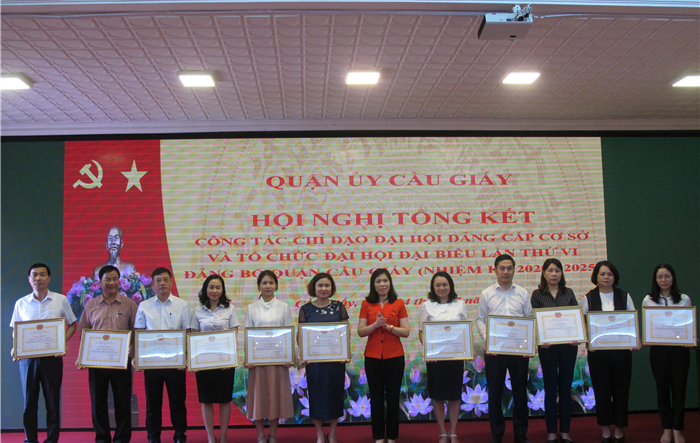 Tổng kết công tác chỉ đạo Đại hội đại biểu lần thứ VI Đảng bộ quận Cầu Giấy, nhiệm kỳ 2020-2025