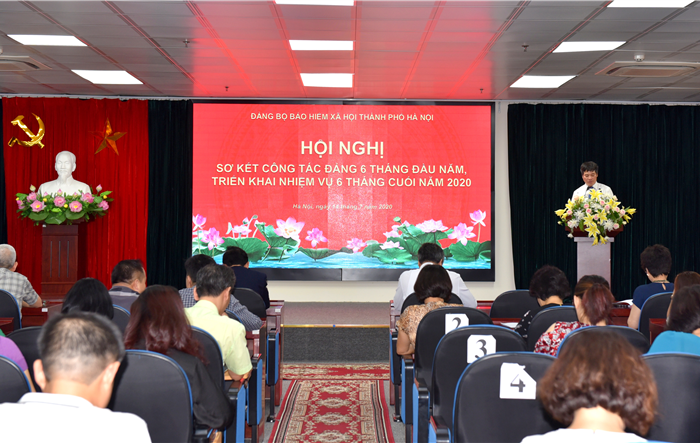 Bảo hiểm xã hội Thành phố sơ kết công tác Đảng 6 tháng đầu năm 2020
