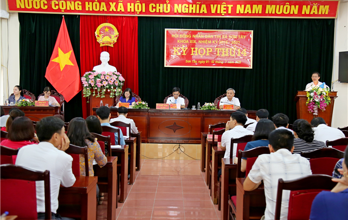 Kỳ họp thứ 14 HĐND thị xã Sơn Tây khóa XIX, nhiệm kỳ 2016-2021