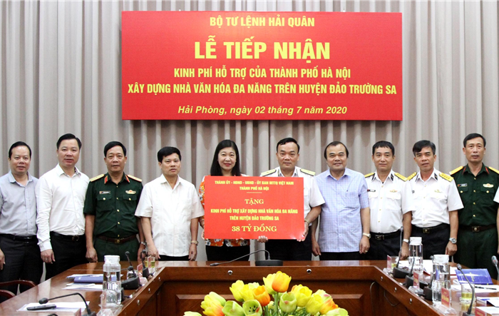Hà Nội hỗ trợ 38 tỷ đồng xây dựng nhà văn hóa đa năng trên huyện đảo Trường Sa