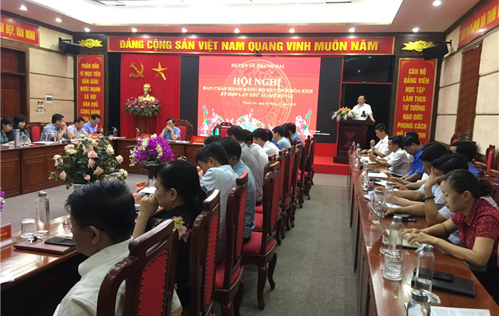Hội nghị lần thứ 28 Ban Chấp hành mở rộng Đảng bộ huyện Thanh Oai khóa XXII
