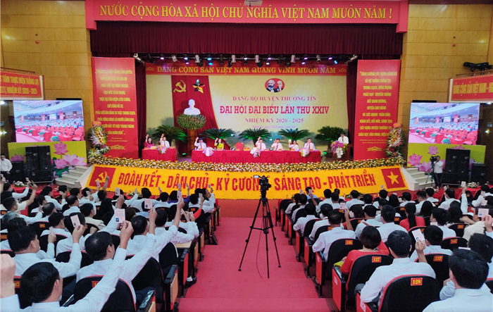 Phiên trù bị Đại hội đại biểu Đảng bộ huyện Thường Tín lần thứ XXIV, nhiệm kỳ 2020-2025