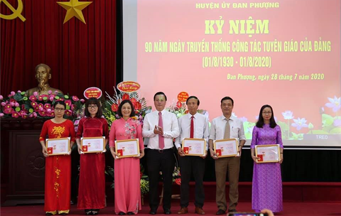 Huyện Đan Phượng kỷ niệm 90 năm Ngày thành lập ngành Tuyên Giáo của Đảng (01/8/1930-01/8/2020)