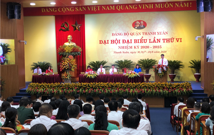 Phiên trù bị Đại hội đại biểu Đảng bộ quận Thanh Xuân lần thứ VI, nhiệm kỳ 2020-2025