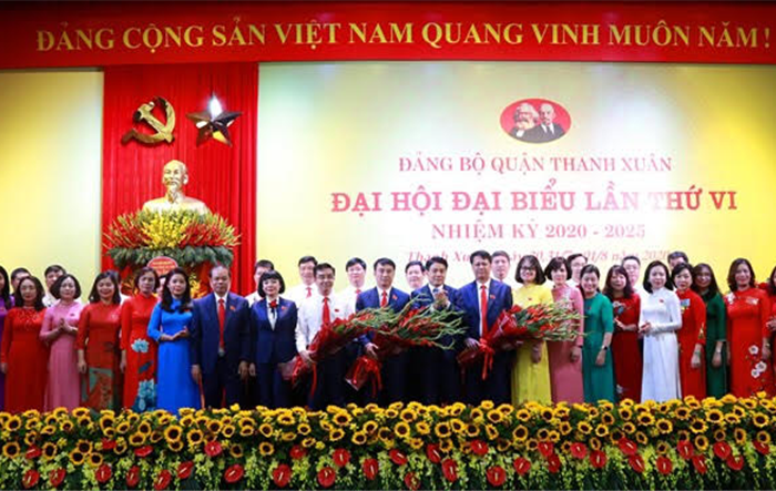 Đại hội đại biểu Đảng bộ quận Thanh Xuân lần thứ VI, nhiệm kỳ 2020-2025 thành công tốt đẹp