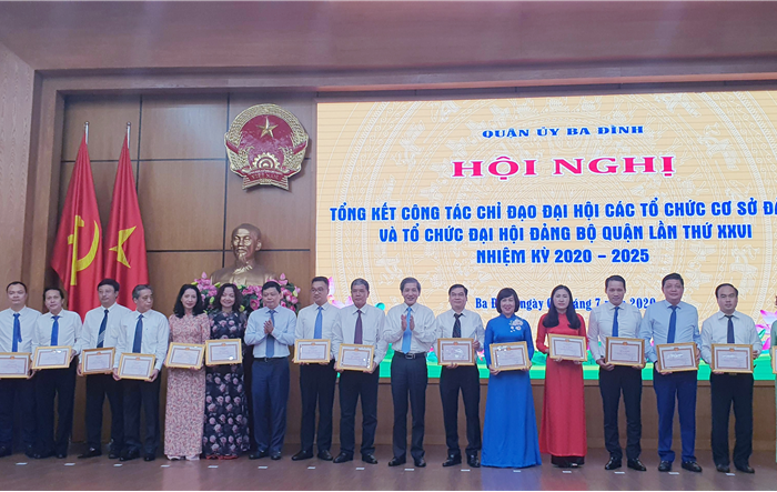 Tổng kết công tác chỉ đạo Đại hội cấp cơ sở và tổ chức Đại hội Đảng bộ quận Ba Đình lần thứ XXVI, nhiệm kỳ 2020-2025 