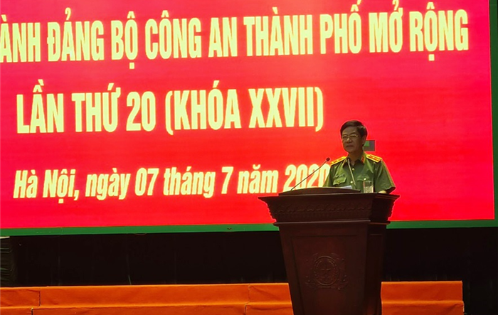 Hội nghị lần thứ 20 Ban Chấp hành Đảng bộ Công an Thành phố khóa XXVII