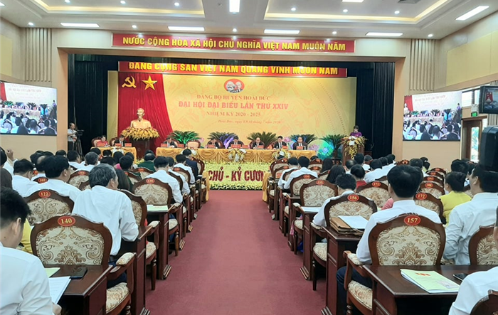 Phiên trù bị Đại hội đại biểu Đảng bộ huyện Hoài Đức lần thứ XXIV, nhiệm kỳ 2020-2025