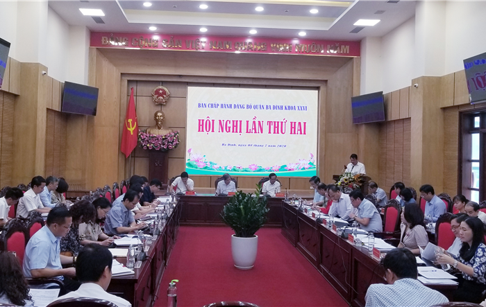 Hội nghị lần thứ hai Ban Chấp hành Đảng bộ quận Ba Đình khóa XXVI