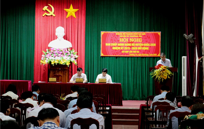 Hội nghị Ban Chấp hành Đảng bộ huyện Thường Tín lần thứ 40