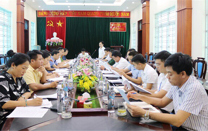 Họp Tiểu ban an ninh - phục vụ Đại hội đại biểu Đảng bộ huyện Quốc Oai lần thứ XXIII, nhiệm kỳ 2020-2025