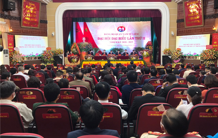 Phiên trù bị Đại hội đại biểu Đảng bộ quận Nam Từ Liêm lần thứ II, nhiệm kỳ 2020-2025