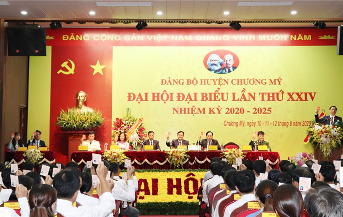 Phiên trù bị Đại hội đại biểu Đảng bộ huyện Chương Mỹ lần thứ XXIV, nhiệm kỳ 2020-2025 