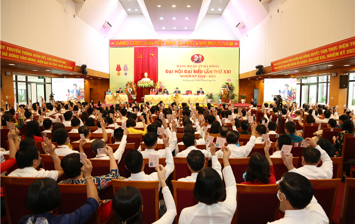 Phiên trù bị Đại hội Đại biểu Đảng bộ quận Hà Đông lần thứ XXI, nhiệm kỳ 2020-2025