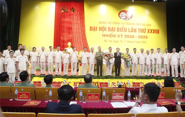 Bế mạc Đại hội đại biểu Đảng bộ Công an thành phố Hà Nội lần thứ XXVII, nhiệm kỳ 2020-2025